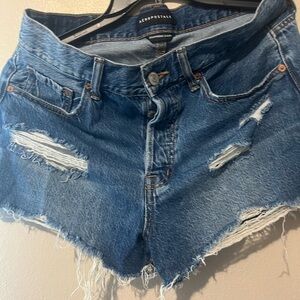 Aeropostale Women's Blue Denim Shorts
